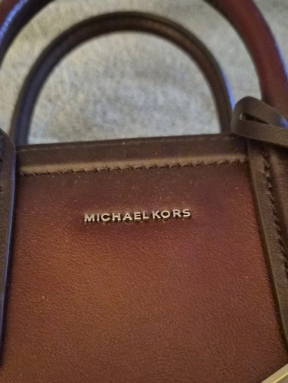 Michael Kors Plum Purple Leather Satchel